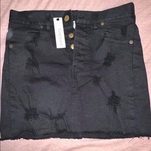 Vici black mini skirt